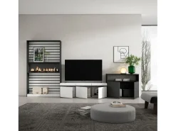 Conjunto de móveis TV, 360x35x186cm, Para televisores até 65