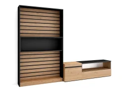 Conjunto de móveis TV, 260x35x186cm, Para televisores até 65