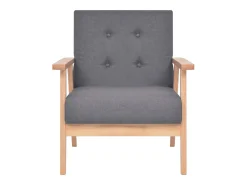 Conjunto de sofá de 3 lugares para sala de estar sala de jantar casa ambientes internos tecido cinza escuro 02_0020267