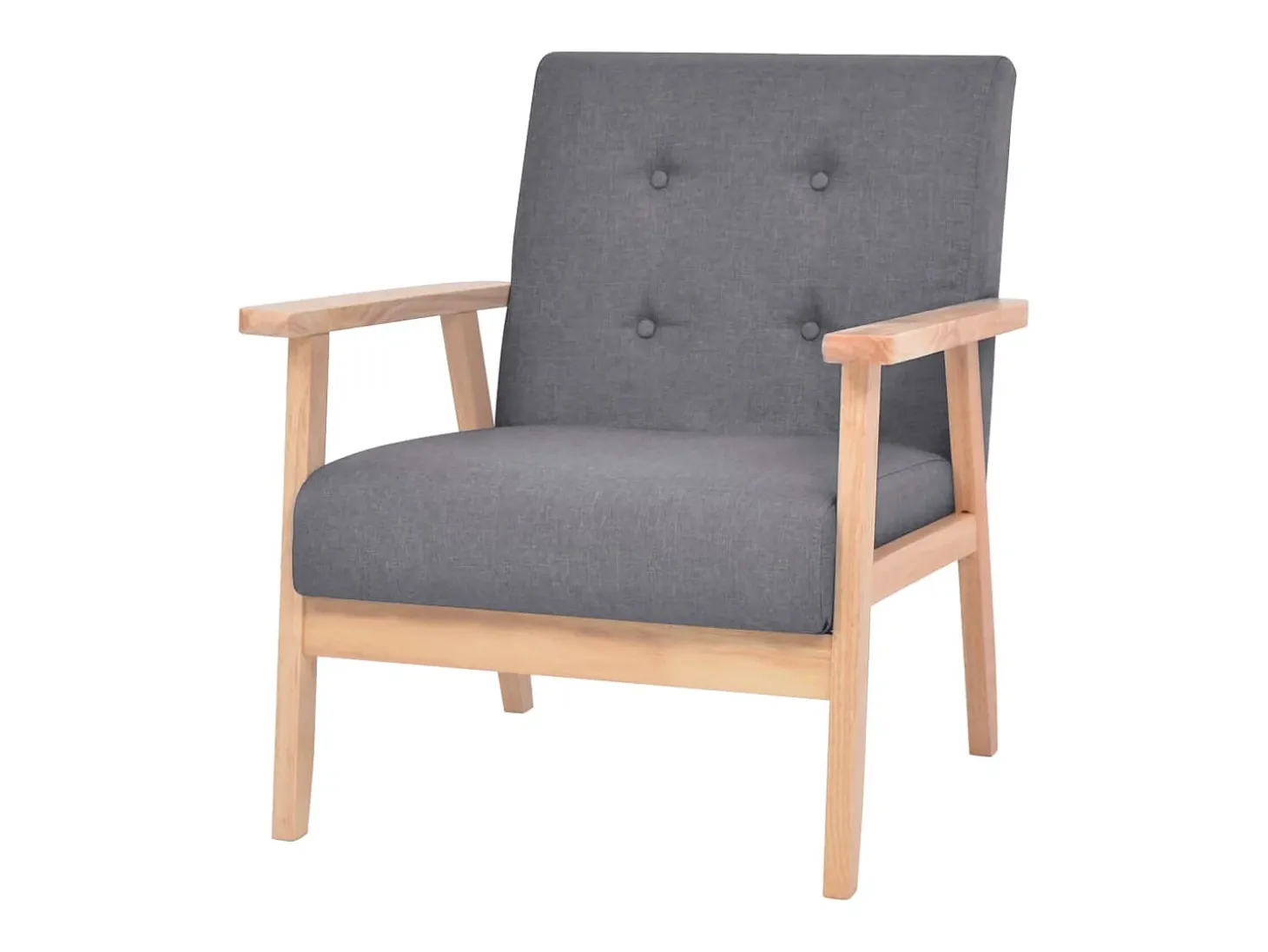 Conjunto de sofá de 3 lugares para sala de estar sala de jantar casa ambientes internos tecido cinza escuro 02_0020267