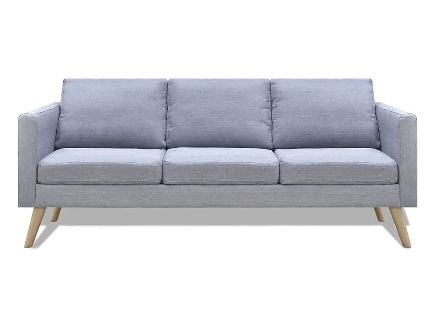 Conjunto de sofá de 2 lugares para sala de estar/sala de TV/interior residencial e conjunto de sofá de 3 lugares em tecido cinza claro 02_0020260