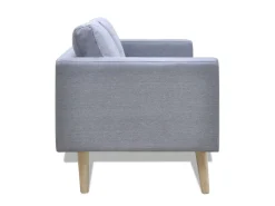 Conjunto de sofá de 2 lugares para sala de estar/sala de TV/interior residencial e conjunto de sofá de 3 lugares em tecido cinza claro 02_0020260