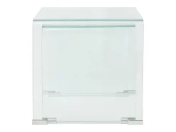 Conjunto mesas de encastrar 2 pcs vidro temperado transparente