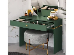 Consola 1 gaveta Thalia verde 79cm