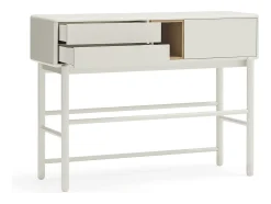 Consola 2 gavetas Creme 120x35 cm