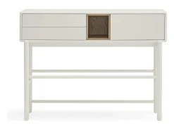 Consola 2 gavetas Creme 120x35 cm