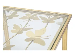 CONSOLA BORBOLETAS VIDRO CM 100X35X80