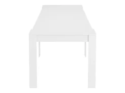 Consola Compton, Mesa de jantar extensível, Mesa com extensões multiusos extensíveis até 10 lugares, 51/237x90h78 cm, Branco Brilhante