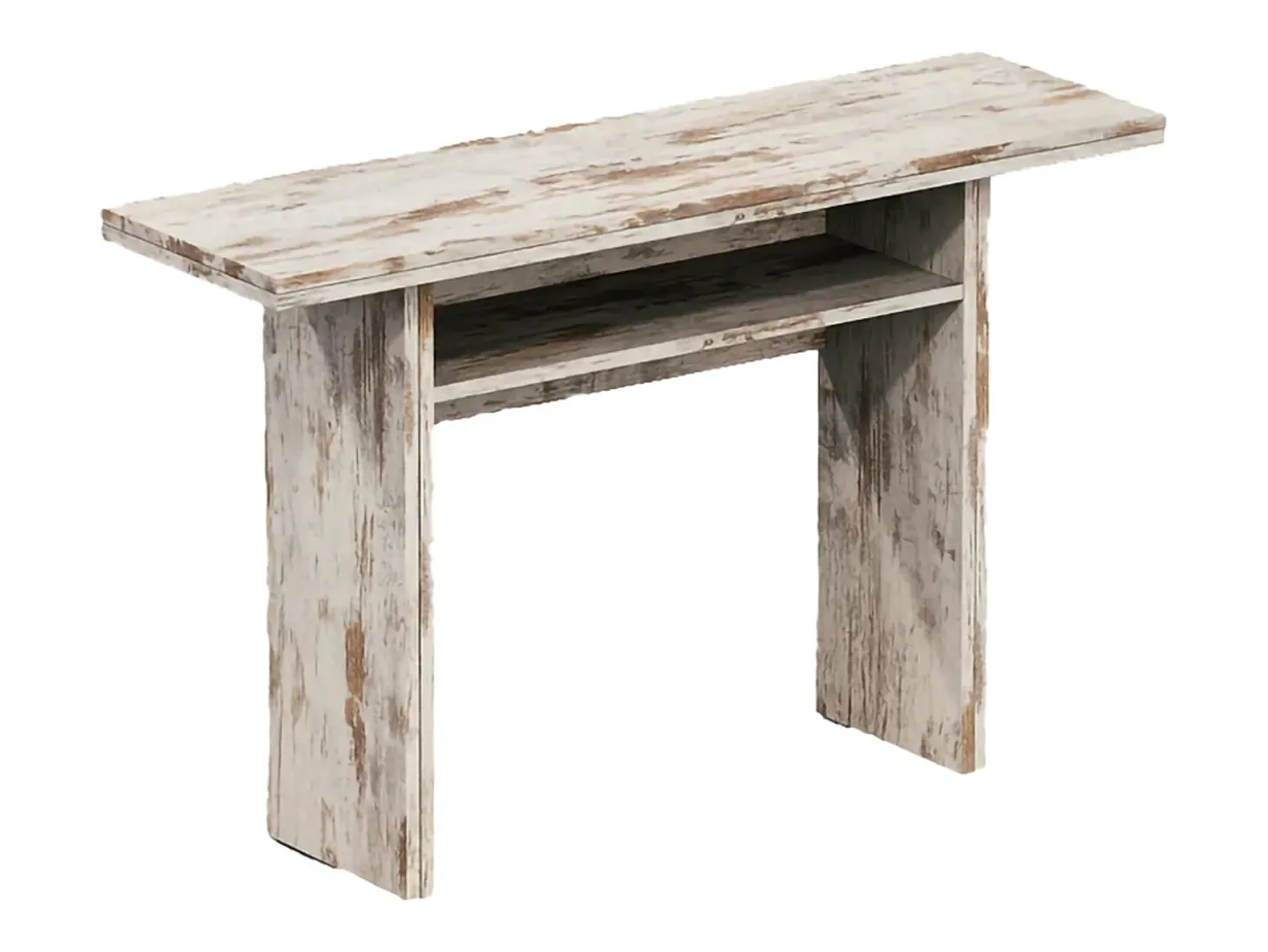 Consola extensível Dwales, Mesa de jantar com abertura para livro, Consola multiuso extensível, 100% Fabricado em Itália, 120x70h75 cm, Vintage