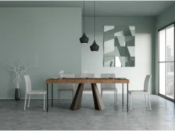 Consola extensível 90x40/190 cm Diamante Small Premium Tinted Fir Bear frame