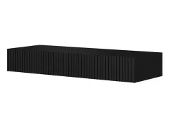 Consola suspensa com 2 gavetas pretas 100x41 cm