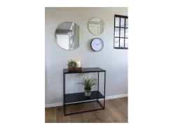 Consola Vita, Preto, 36x80x80 cm, Kendra Home