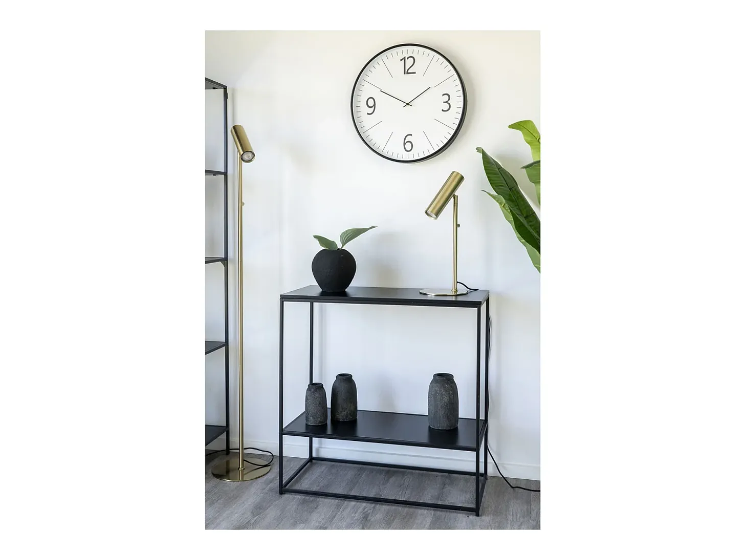 Consola Vita, Preto, 36x80x80 cm, Kendra Home