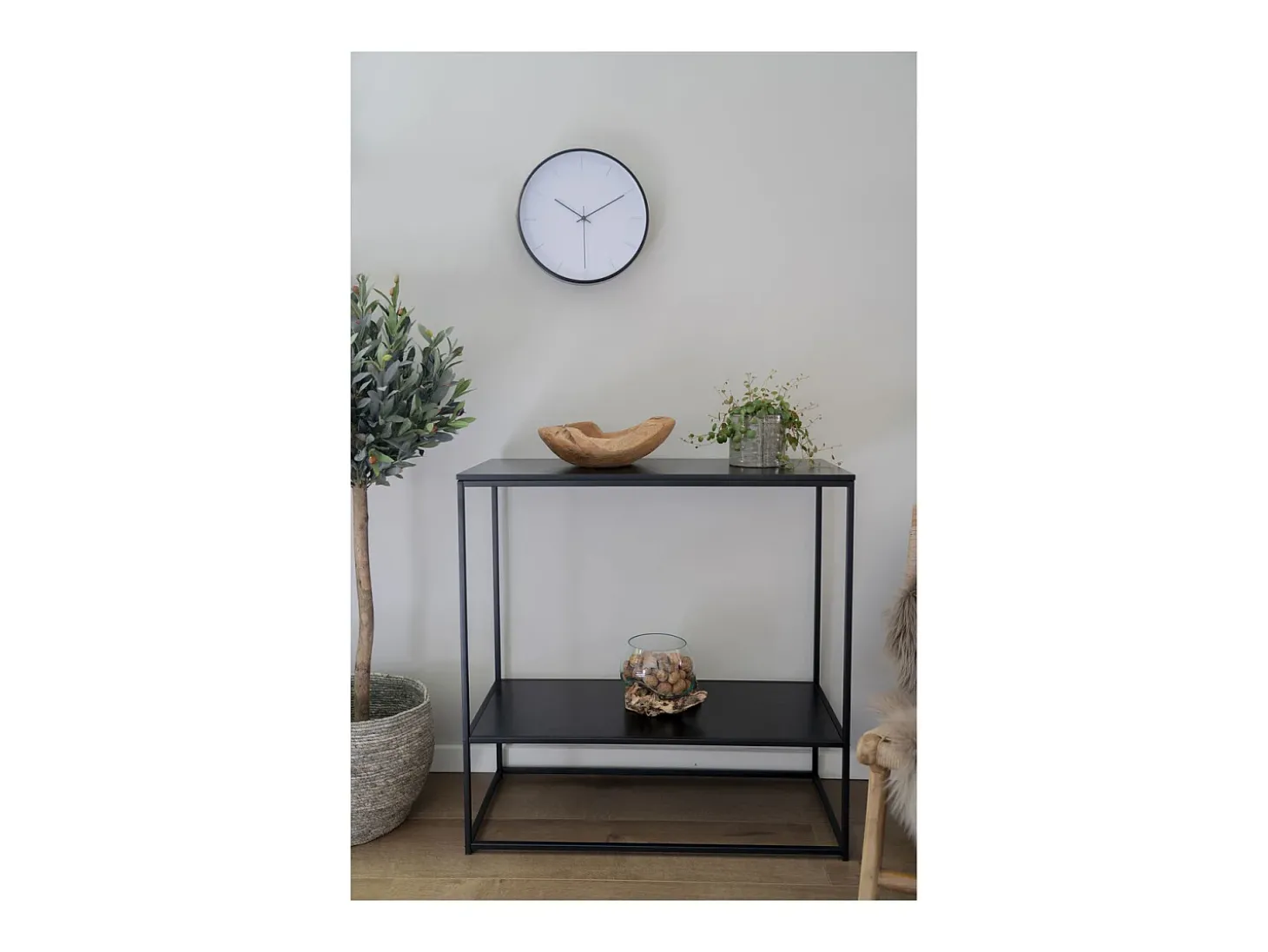 Consola Vita, Preto, 36x80x80 cm, Kendra Home