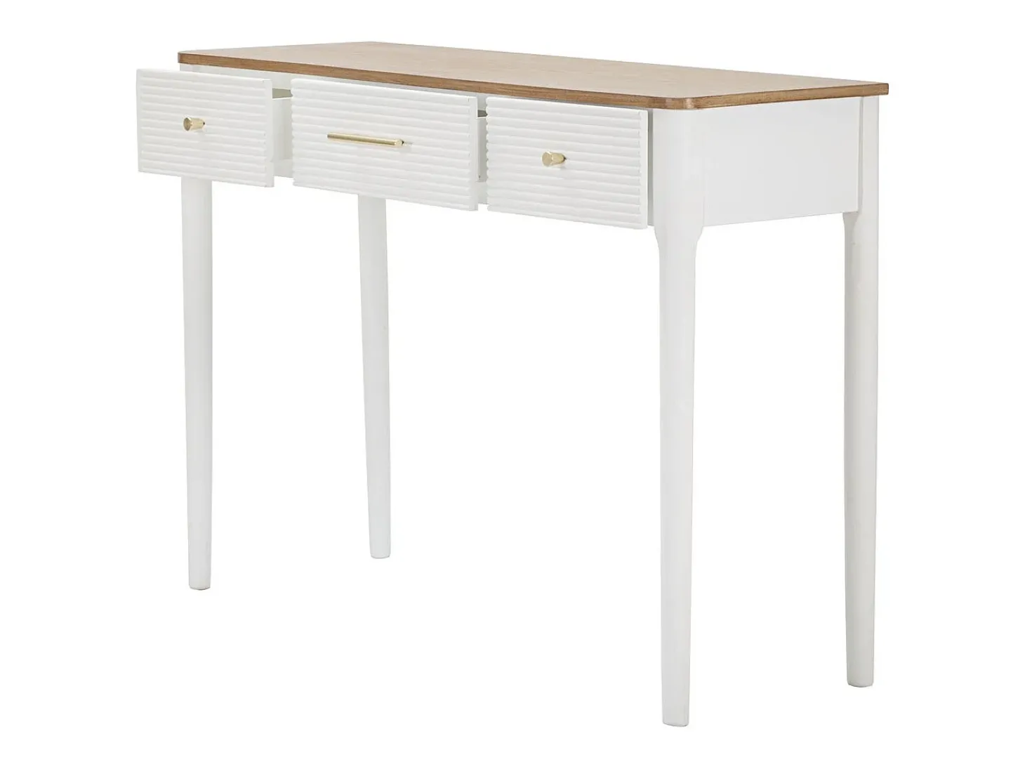Consola VKH606, Branco, 107x37x80 cm, Kendra Home