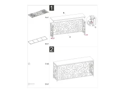 Consola VKH617, Ouro, 140x36x82 cm, Kendra Home