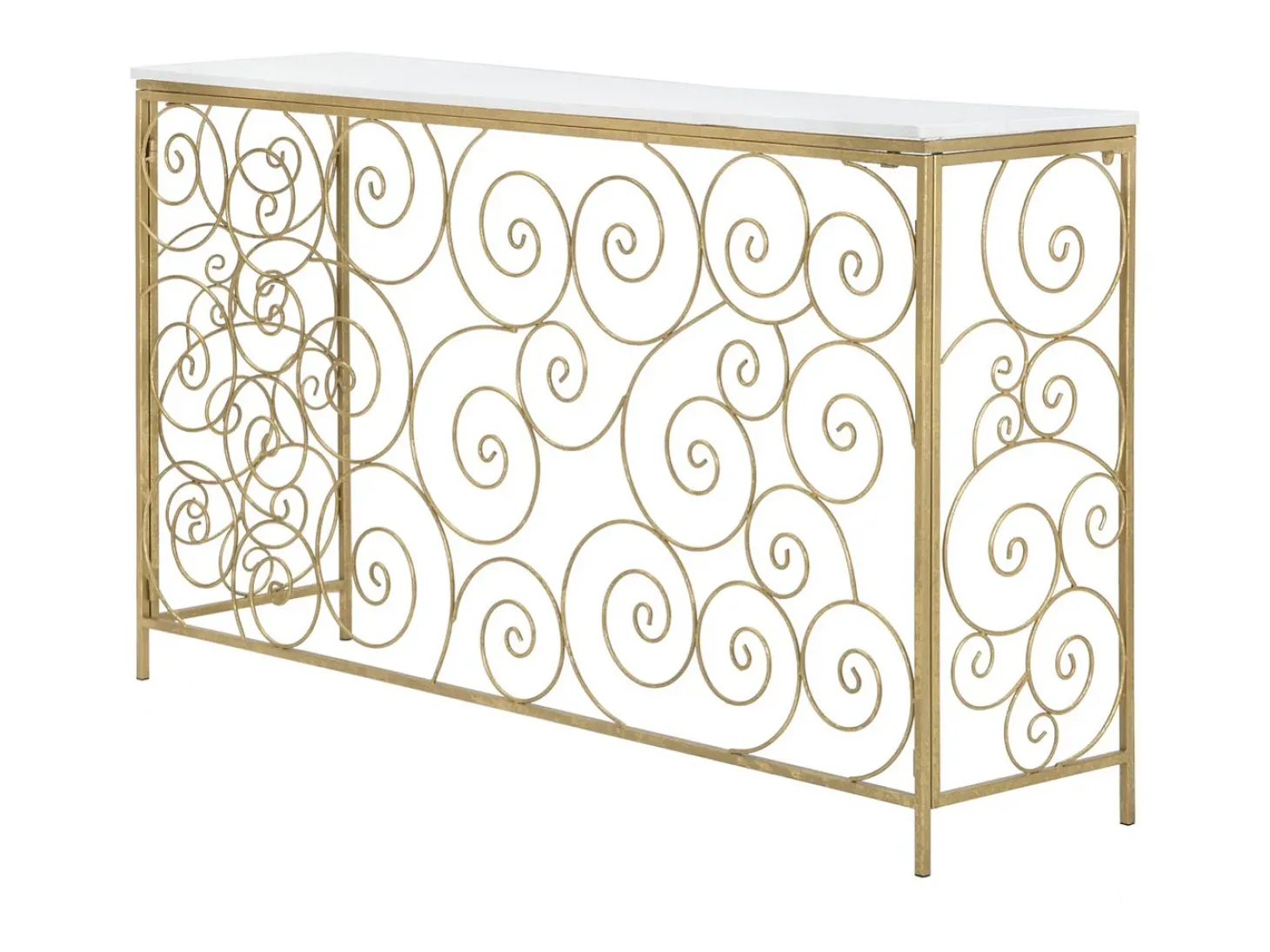 Consola VKH617, Ouro, 140x36x82 cm, Kendra Home