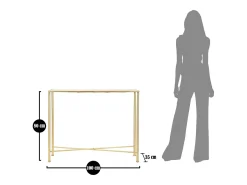Consola VKH629, Ouro, 100x35x80 cm, Kendra Home