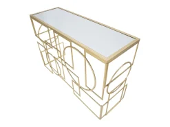 Consola VKH625, Ouro, 120x41x81 cm, Kendra Home