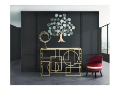 Consola VKH625, Ouro, 120x41x81 cm, Kendra Home