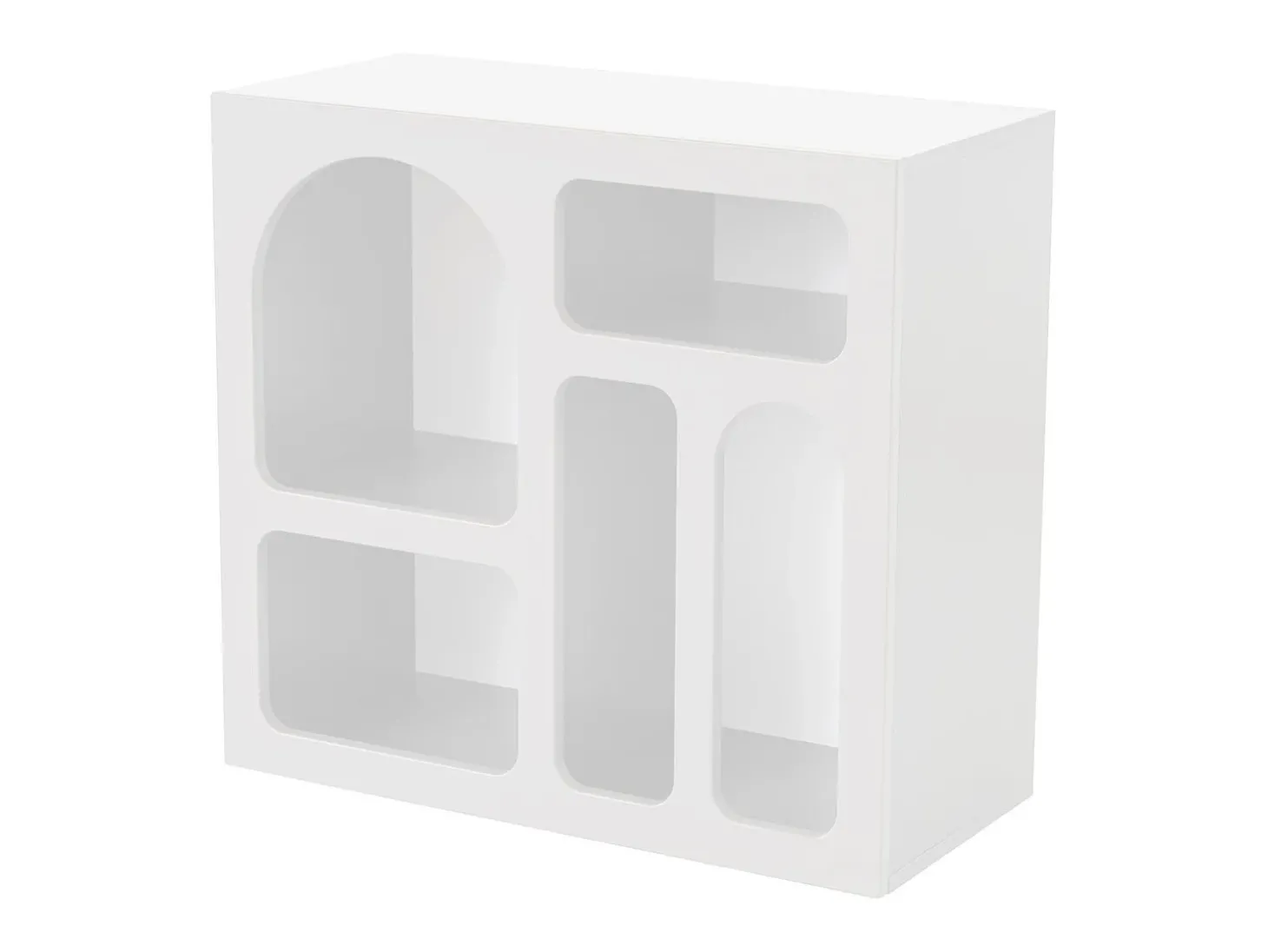 Console de design com 5 nichos - Branco - LUELA