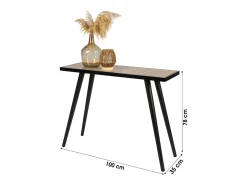 Console de entrada estilo design dimensões 100x35x78cm