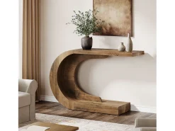Console de Mesa, Mesa de Apoio Vintage, 110 x 35 x 75 cm, Móvel de Console para Entrada