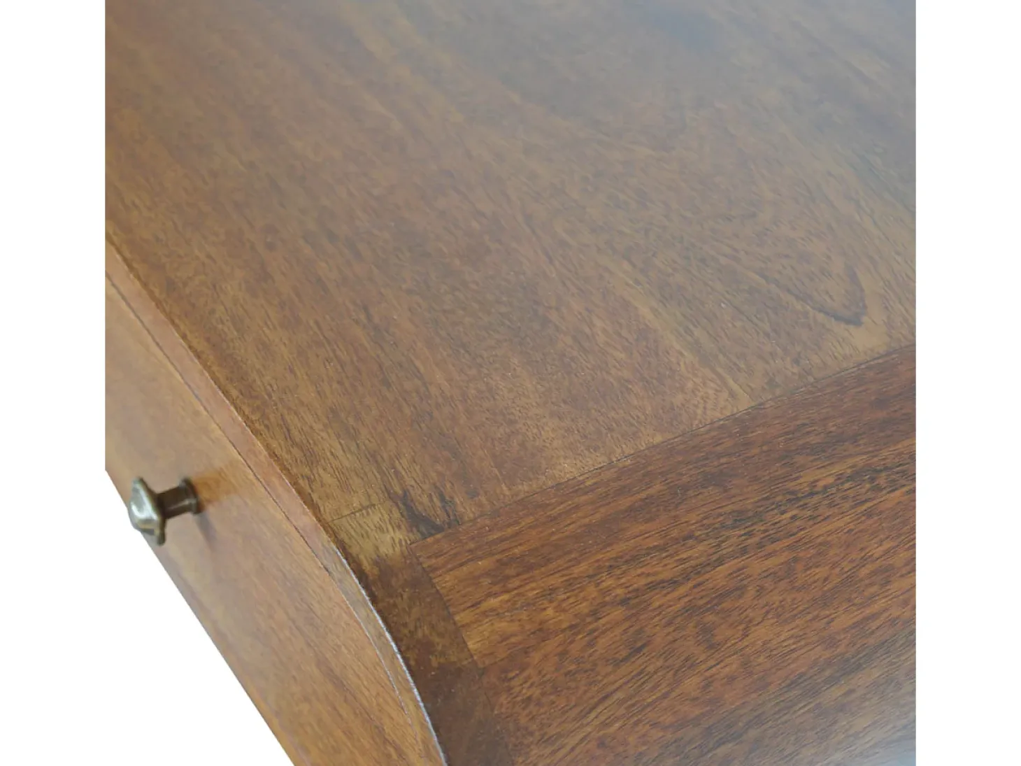 Console flutuante London em castanheiro Artisan Furniture, 2 gavetas, castanho caramelo