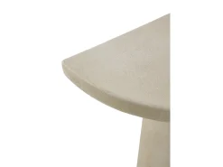 Console meia-lua de poliresina microcimento