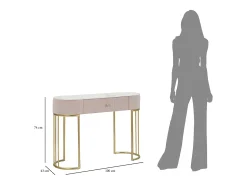Console Montpellier Rosa 100X40X75 cm