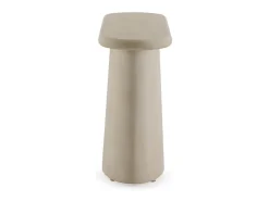 Console oval de poliresina revestida com microcimento