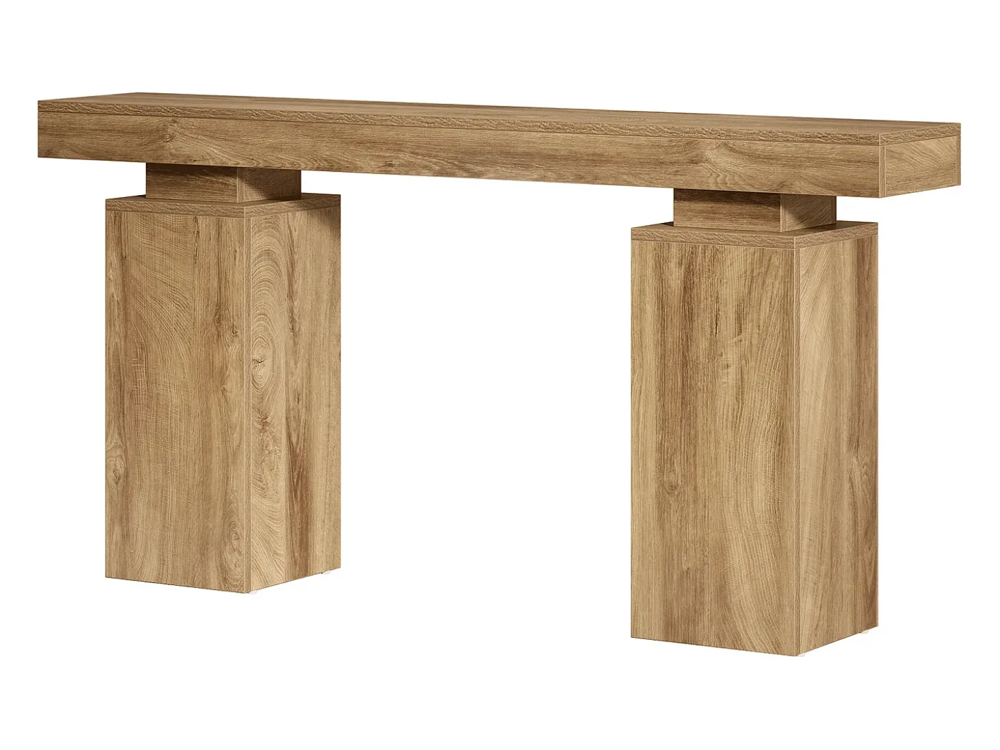 Console table com 160 cm de comprimento, mesa de entrada de fazenda atrás do sofá