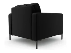 Cosmopolitan Design - Poltrona "Bali" em tecido estrutural preto - 87x92x75cm