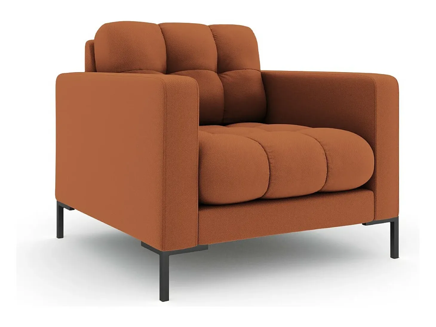 Cosmopolitan Design - Poltrona "Bali" em tecido estrutural tijolo - 87x92x75cm