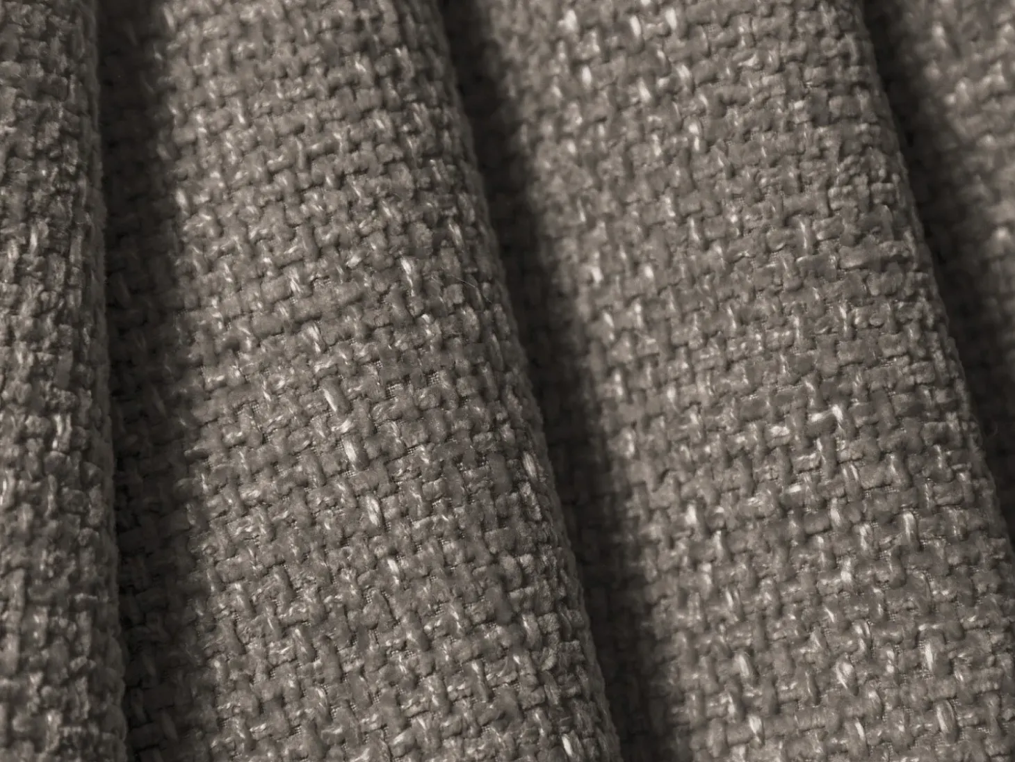 Cosmopolitan Design - Poltrona "Tulum" em tecido chenille cinza - 103x90x70cm