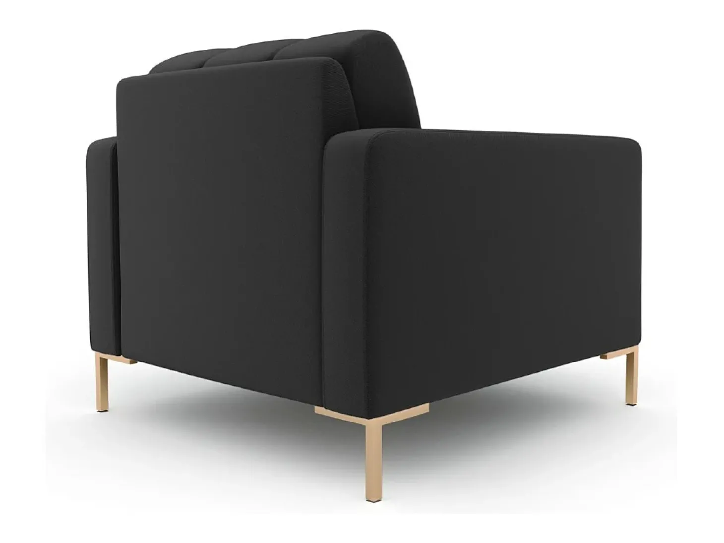 Cosmopolitan Design - Poltrona "Bali" em tecido estrutural cinza escuro - 87x92x75cm