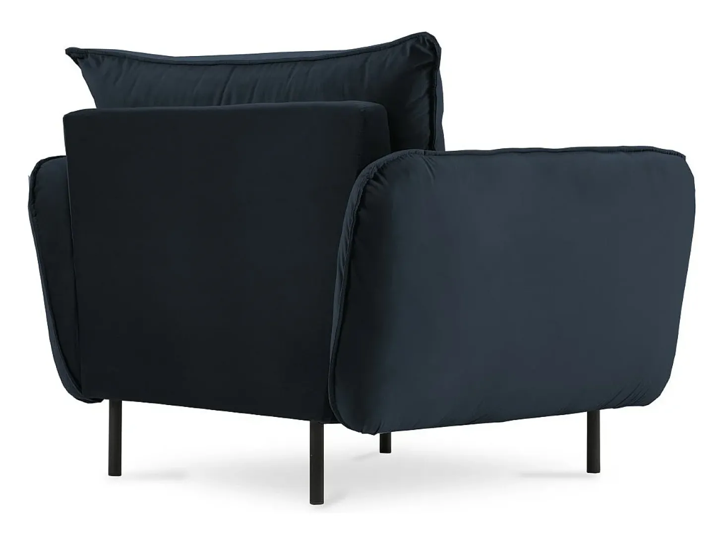 Cosmopolitan Design - Poltrona "Vienna" em veludo azul escuro - 97x94x95cm