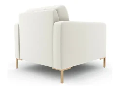 Cosmopolitan Design - Poltrona "Bali" em tecido estrutural bege claro - 87x92x75cm