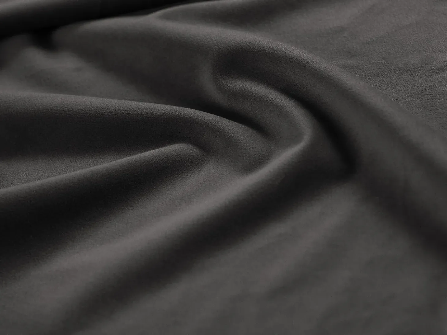 Cosmopolitan Design - Poltrona "Vienna" em veludo cinza escuro - 97x94x95cm