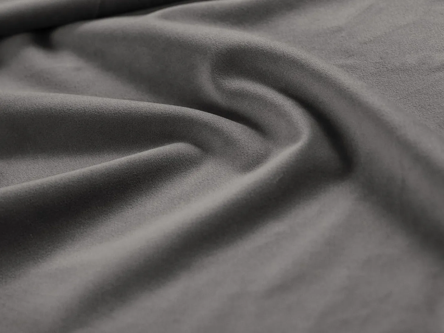 Cosmopolitan Design - Poltrona "Vienna" em veludo cinza claro - 97x94x95cm