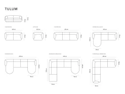 Cosmopolitan Design - Poltrona "Tulum" em veludo cinza claro - 103x90x70cm