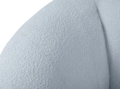 Cosmopolitan Design - Poltrona "Essen" em tecido bouclé azul claro - 130x95x86cm