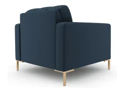 Cosmopolitan Design - Poltrona "Bali" em tecido estrutural azul - 87x92x75cm