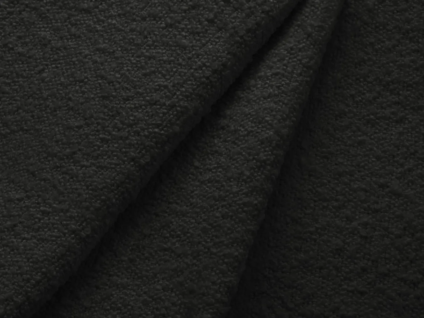 Cosmopolitan Design - Poltrona "Vienna" em tecido bouclé preto - 97x94x95cm