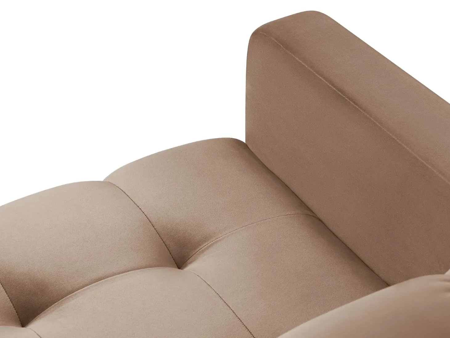 Cosmopolitan Design - Poltrona "Bali" em veludo bege - 87x92x75cm
