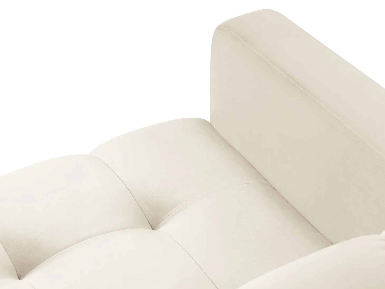 Cosmopolitan Design - Poltrona "Bali" em veludo bege claro - 87x92x75cm