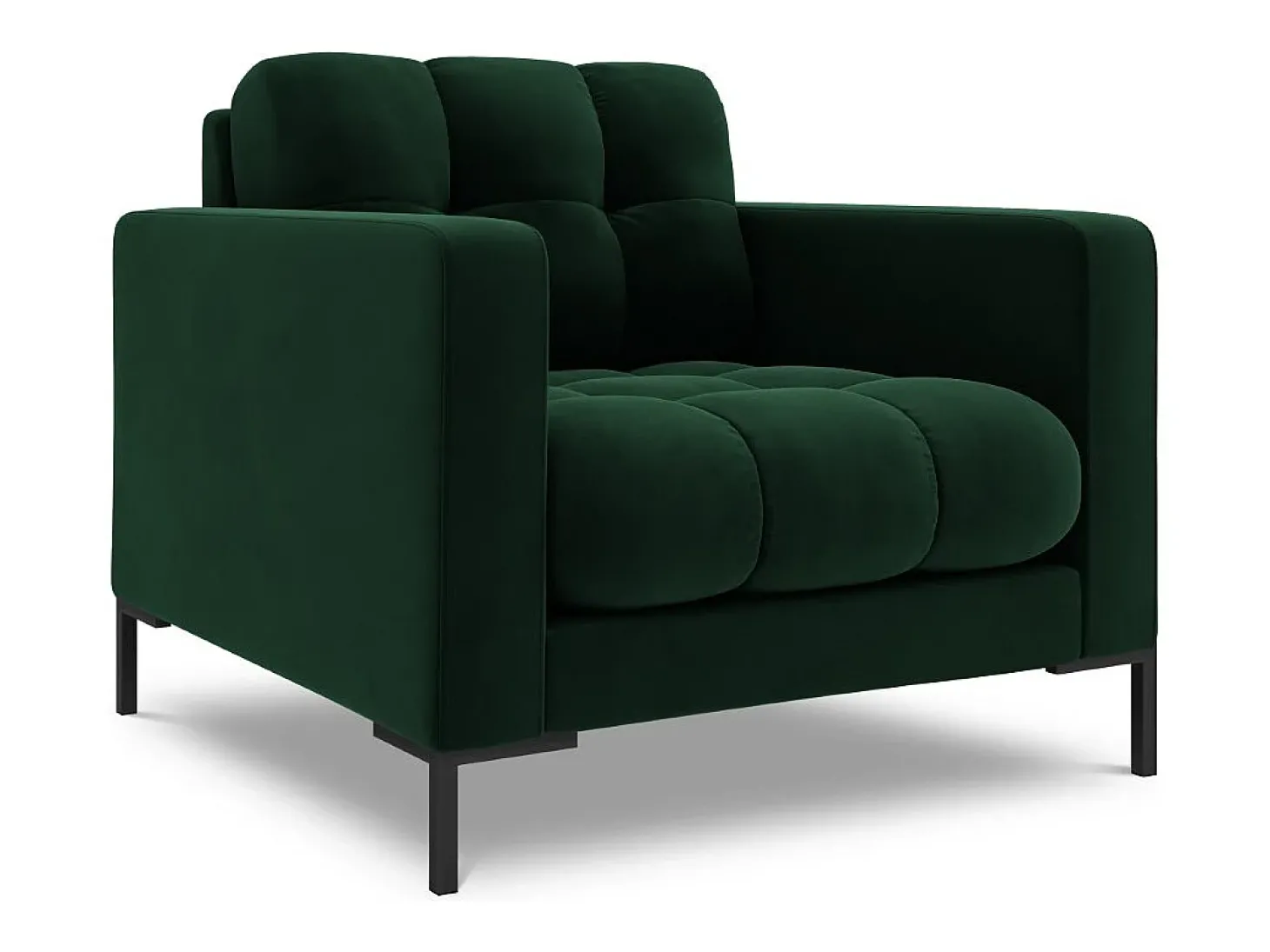 Cosmopolitan Design - Poltrona "Bali" em veludo verde garrafa - 87x92x75cm