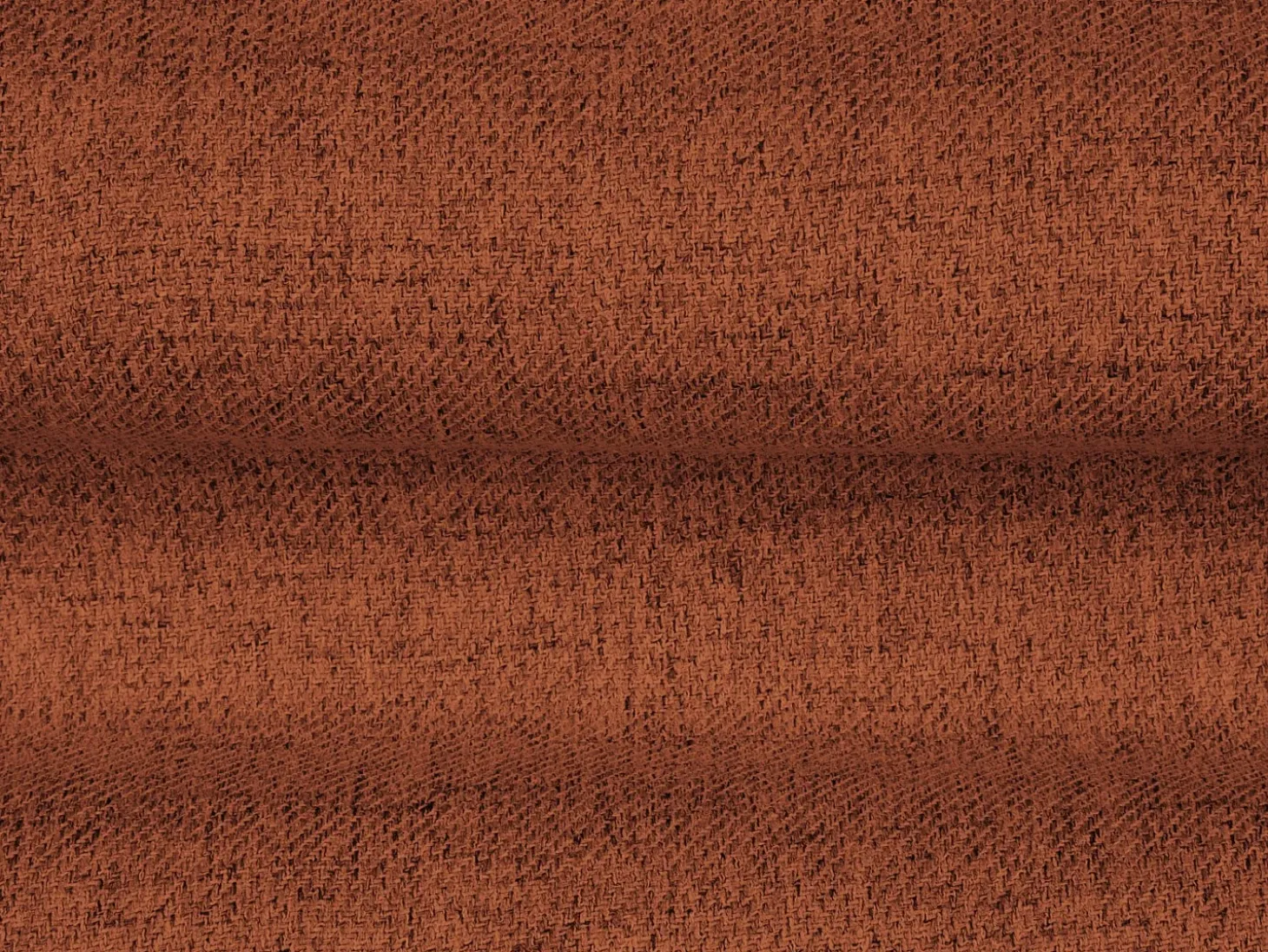 Cosmopolitan Design - Sofá de canto direito panorâmico "Bali" 7 lugares em tecido estrutural tijolo - 327x256x75cm