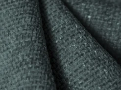 Cosmopolitan Design - Sofá de canto direito "Nolio" 4 lugares em tecido chenille petróleo - 315x250x72cm