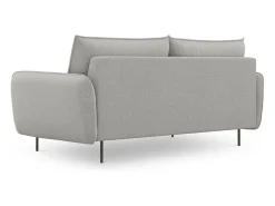 Cosmopolitan Design - Sofá "Vienna" 3 lugares em tecido estrutural cinza claro - 200x92x95cm